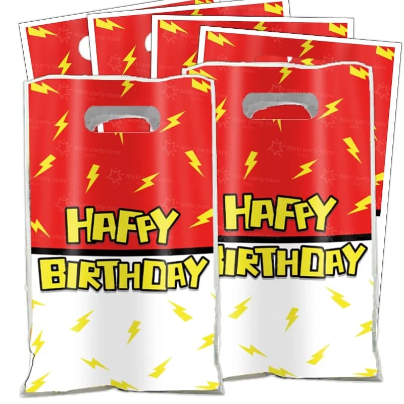 Nuova Borsa Pokeball Pikachu, Decorazioni per Compleanno Pokemon, Sacchetti Regalo in Plastica, Scatole per Caramelle, Articoli per Feste Baby Shower, Giocattoli Regalo