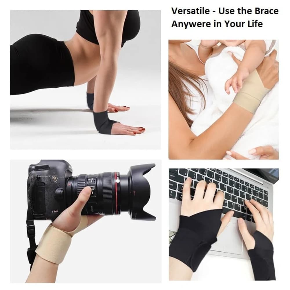 Supporto per tutore da polso ultrasottile da 1 pezzo per tunnel carpale, artrite, tendinite, fasce elastiche per polso - Compressione e supporto