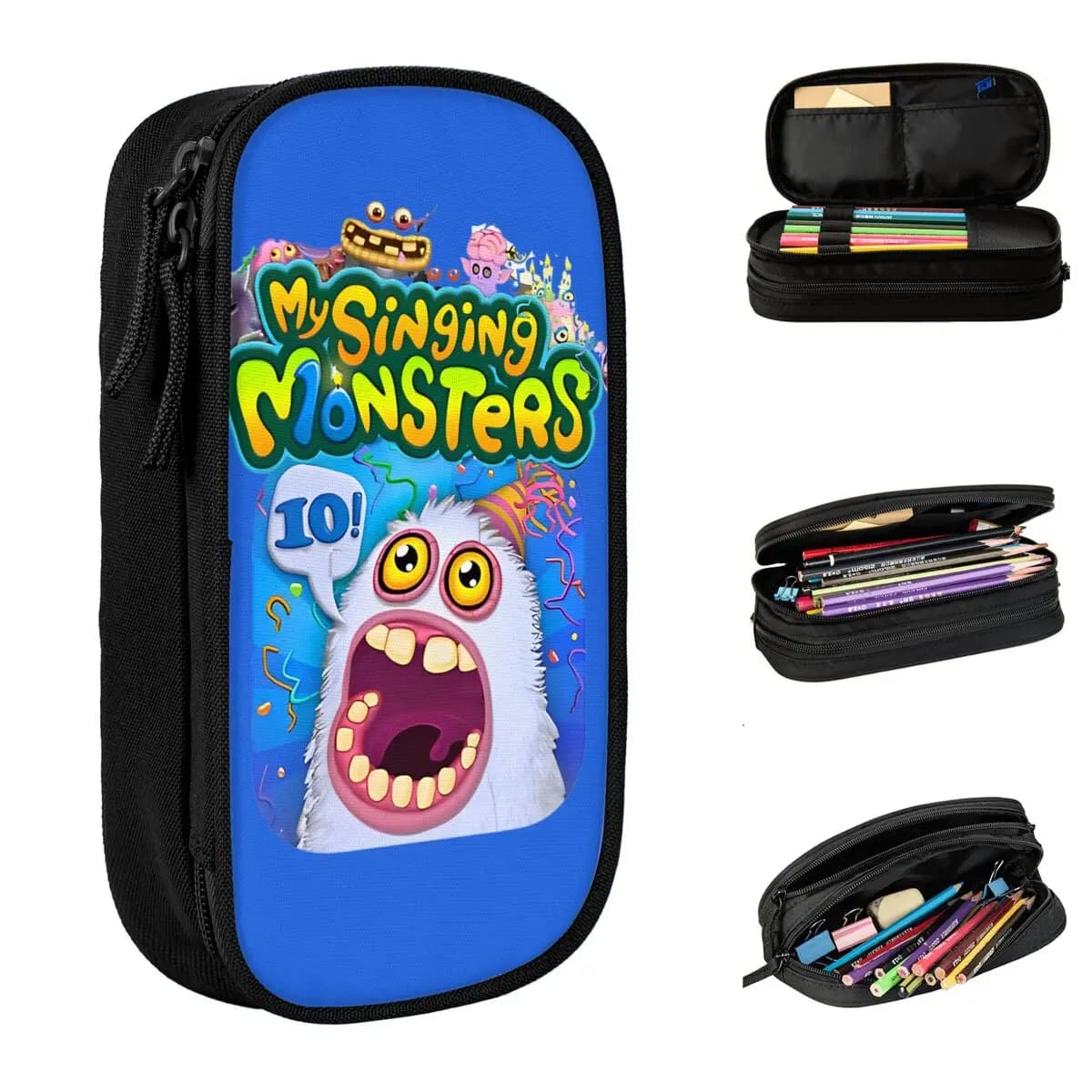 My Singing Monsters Wubbox astucci per matite mostro astuccio portapenne studente borsa grande materiale scolastico cancelleria cosmetica