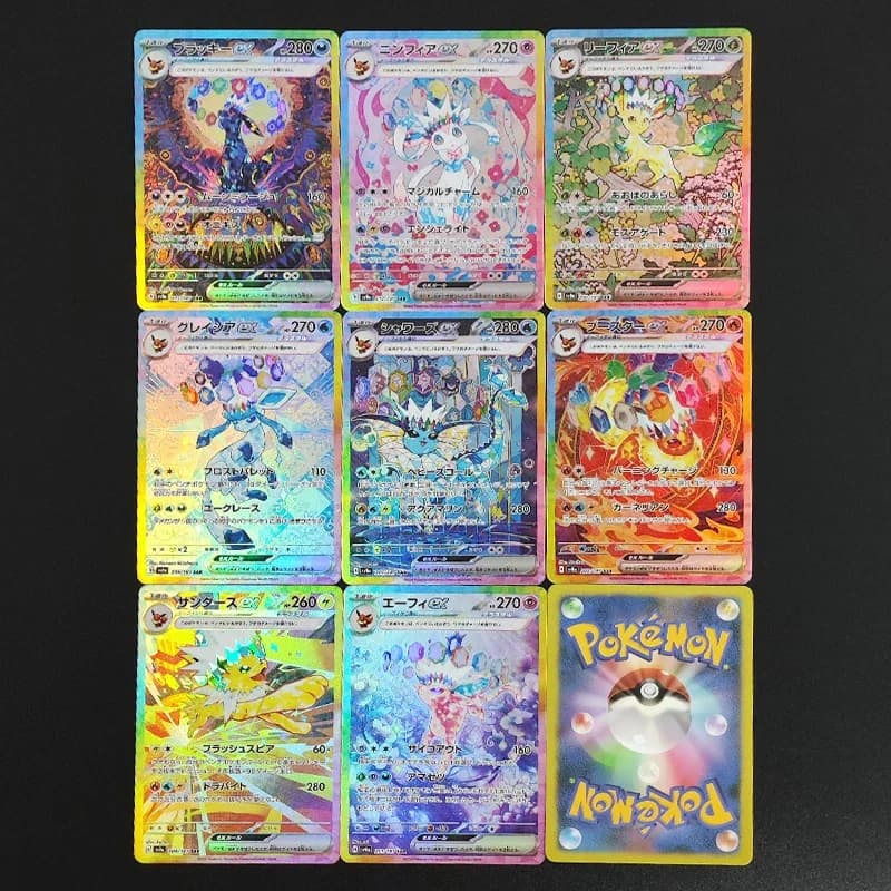 2024 P.M Sv8a JP SYLVEON Umbreon EEVEE Ex Carta da Collezione Artistica Speciale RARA Singola Carta Classica Gioco Anime Regalo Giocattoli