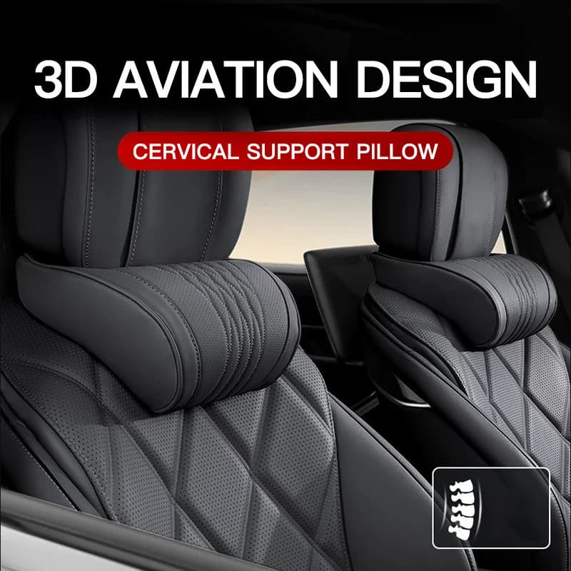 Car Headrest Neck Support Seat Lumbar Support Design S Class Soft Universal Adjustable Car Pillow Neck Rest Cushion High Quality