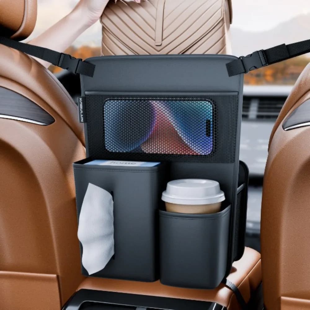 Hanger bag for central car seat, handkerchief holder, multifunctional, practical, light, elegant, for interior car.