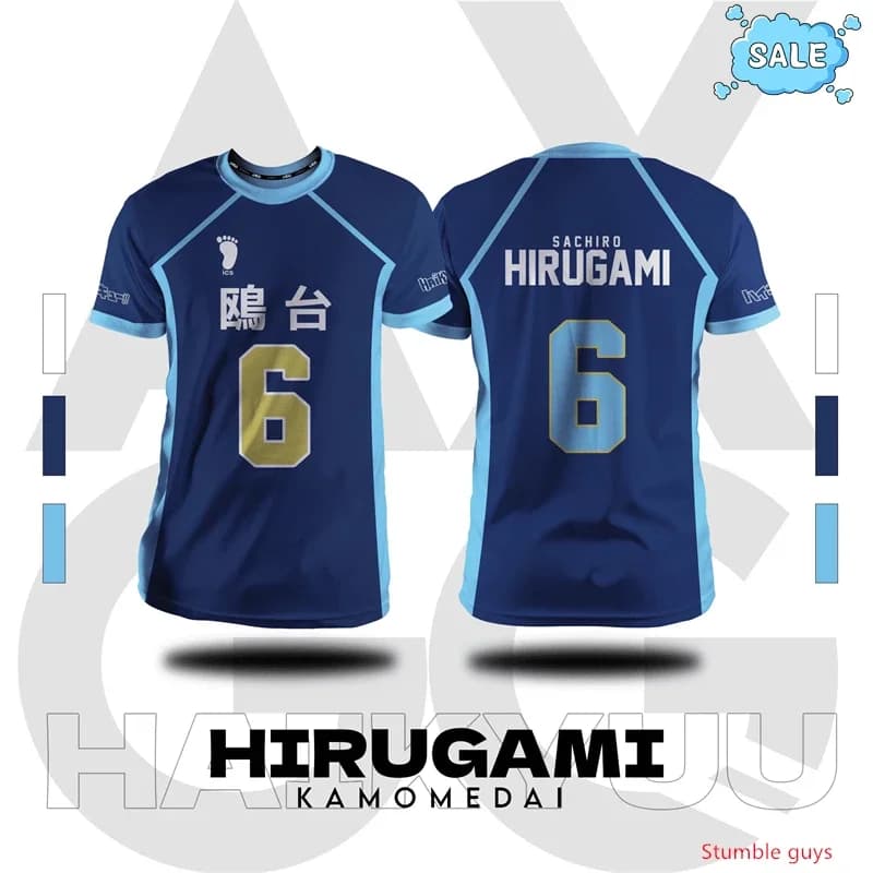 Maglietta Cosplay Haikyuu Kuroo Kozume, Maglia Anime del Volleyball della Scuola Superiore Nekoma, T-shirt Sportiva per Uomini e Ragazzi