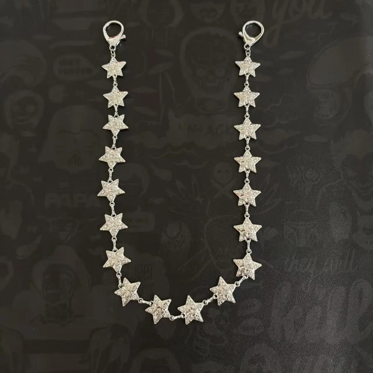 Cleanfit Metal Pants Unisex Hip Hop Waist Chain With Pentagram Pendant For Jeans And Trousers