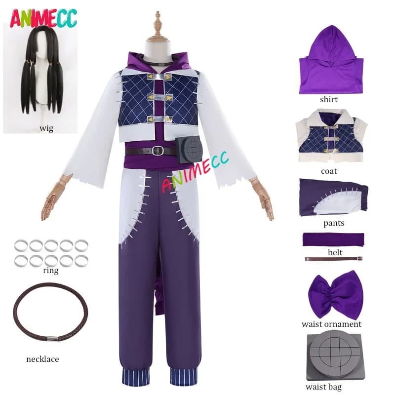 ANIMECC IN Stock XS-3XL Jabber Wonger Cosplay Anime Gachiakuta Cosplay Costume Wig Halloween Party Outfits for Women