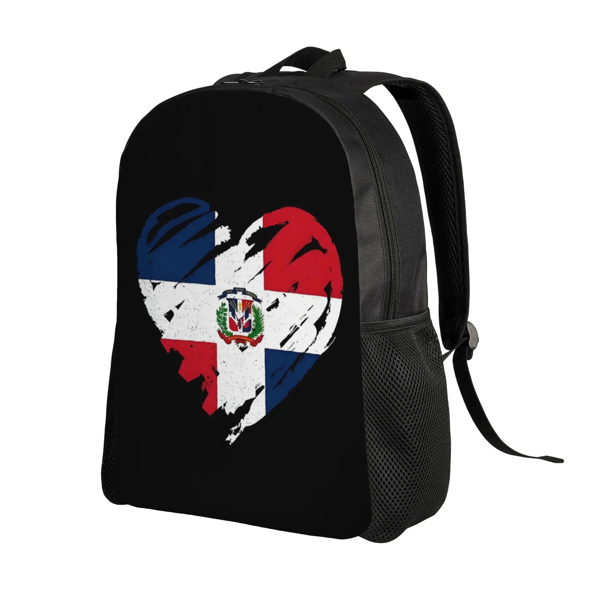 I Love Dominican Republic Fashion Printed Backpack, Suitable for Commuting, Travel, and Leisure, Suitable for Both Men and Women