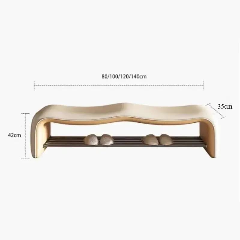 Italian Luxury Cabinet Storage Shoe Minimalist Bench Shoe Shelf Display Designer Shoe Organizer with Seat Home Furniture y