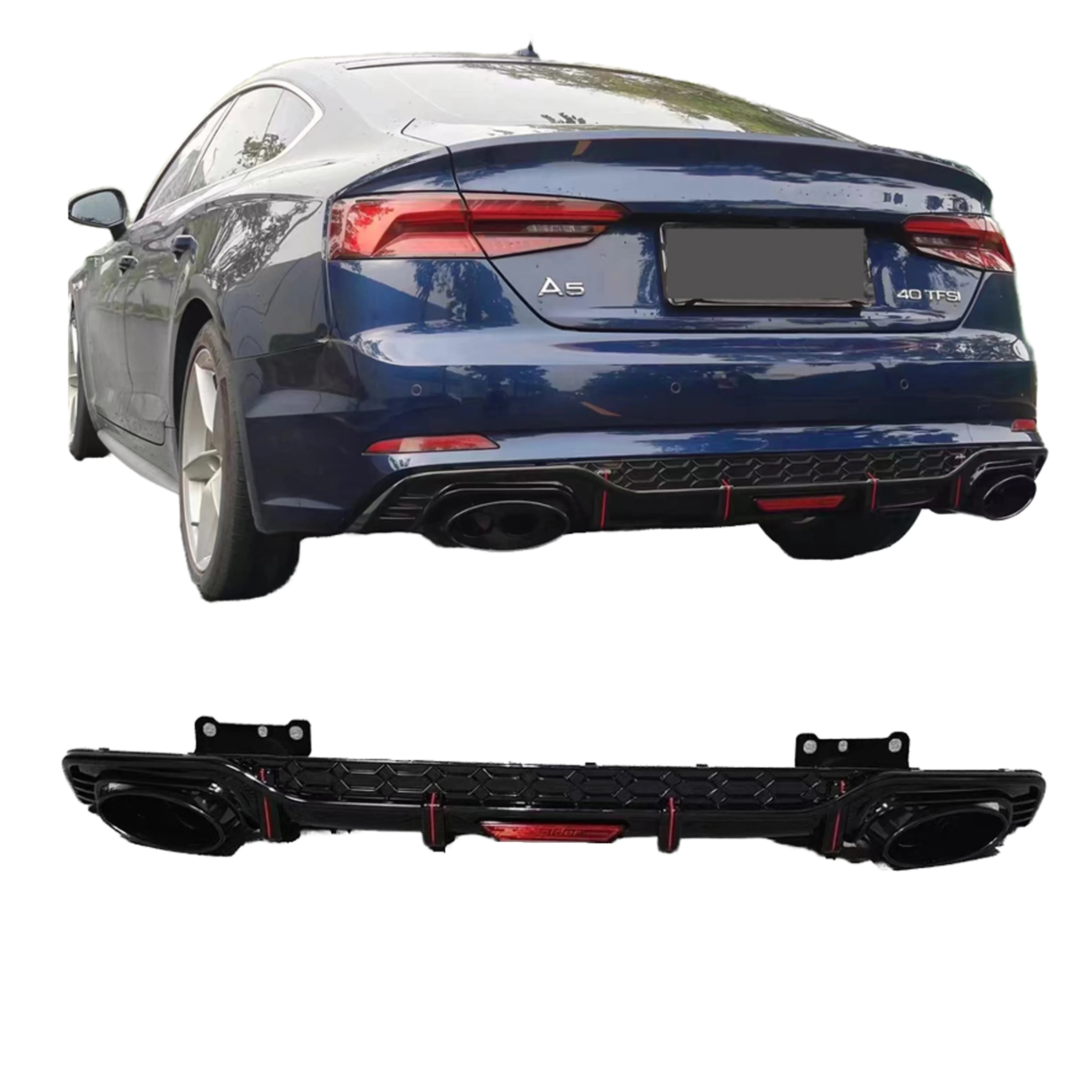 2017-2020 RS5 Rear Diffuser for aud A5 S5 B9 Rear Bumper Upgrade RS5 Sline Rear Diffuser
