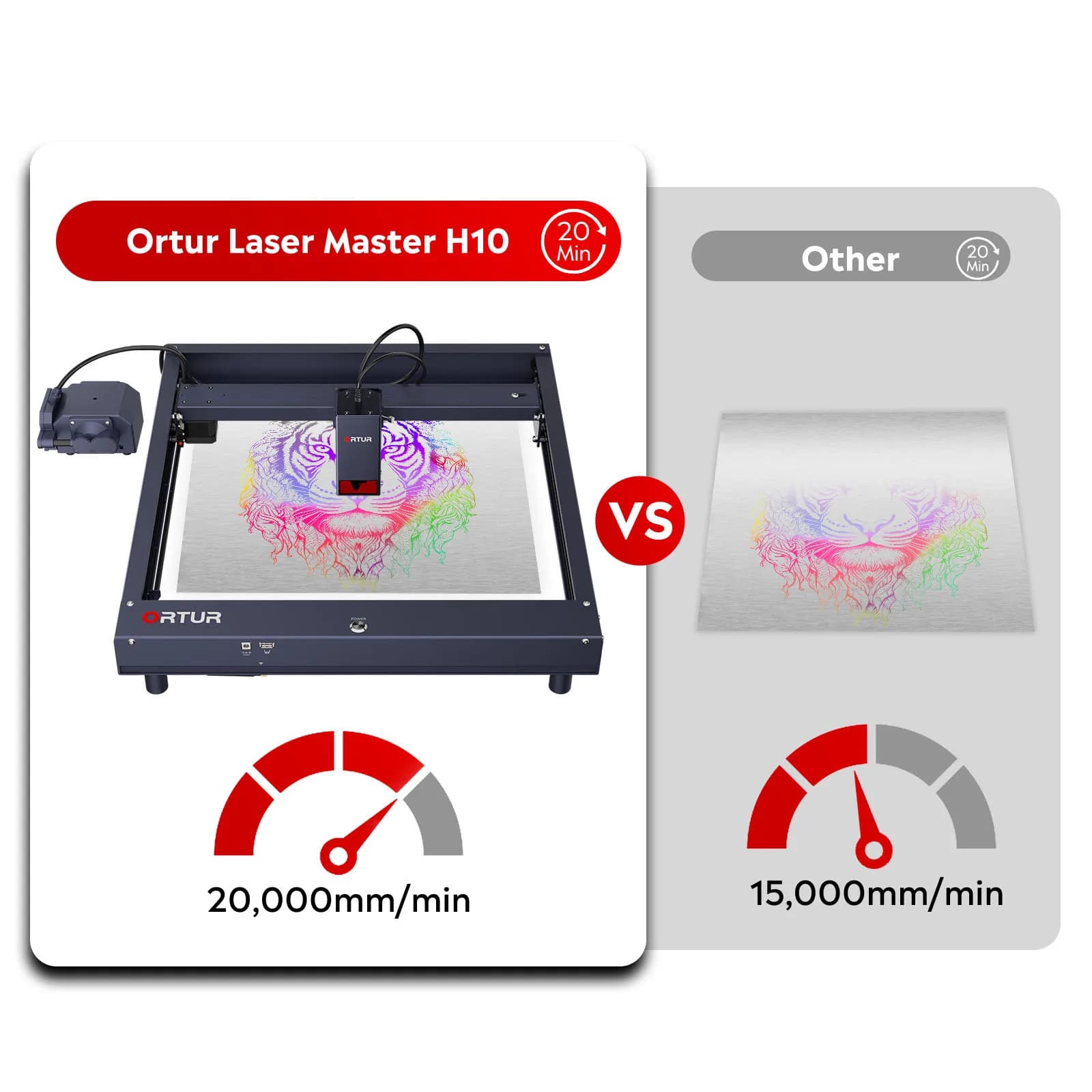 Incisore laser Ortur H10 per arte su vetro e foglie, per vendita ambulante, incisione su foglie, marcatura di disegni a martello, "pittura a martello"