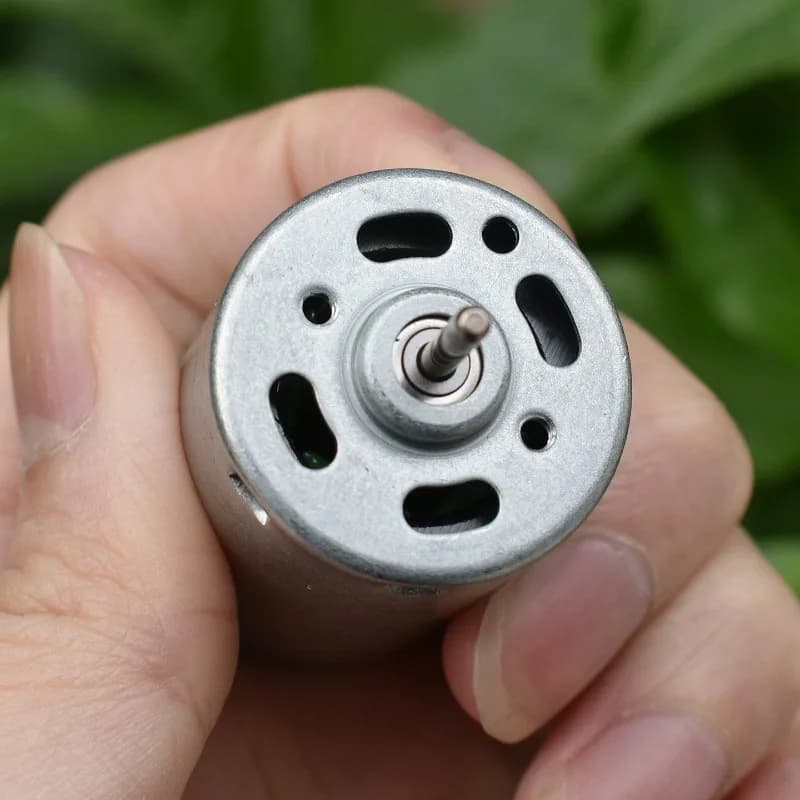 RS-385SA Motor DC 9V 11.1V 37000RPM High Speed Micro Round 27.8mm Electric Motor for Hot Gun Hair Dryer Vacuum Cleaner Car Model