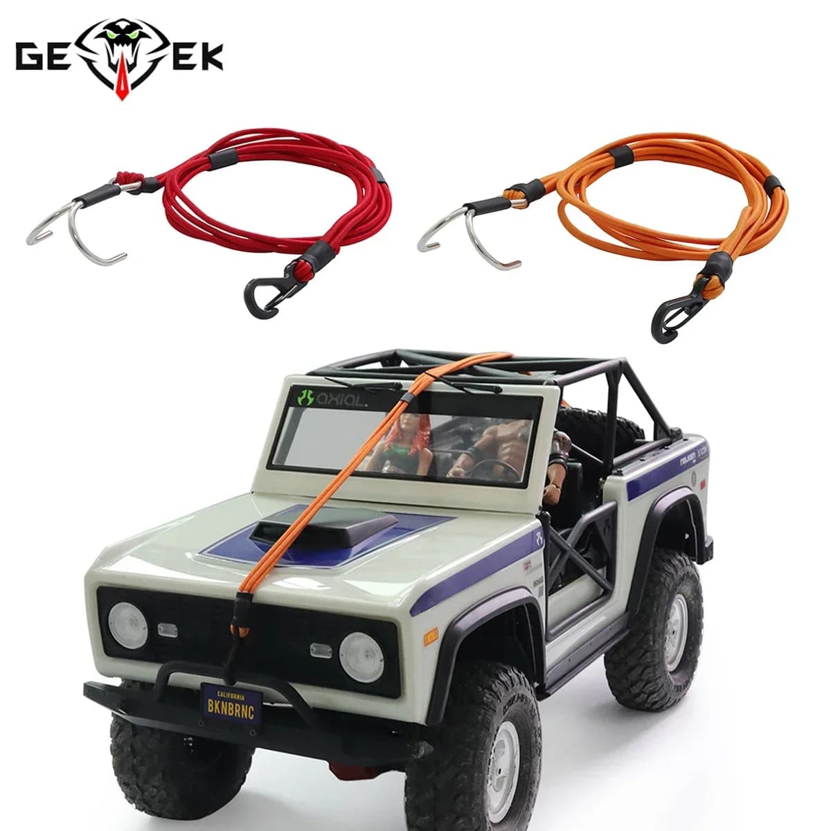 1/10 RC cable for winch with strap for Rigs Rock LCG Crawler Gspeed SCX10 TRX4 CFX TF2 Power Wagon Cliffhanger Body