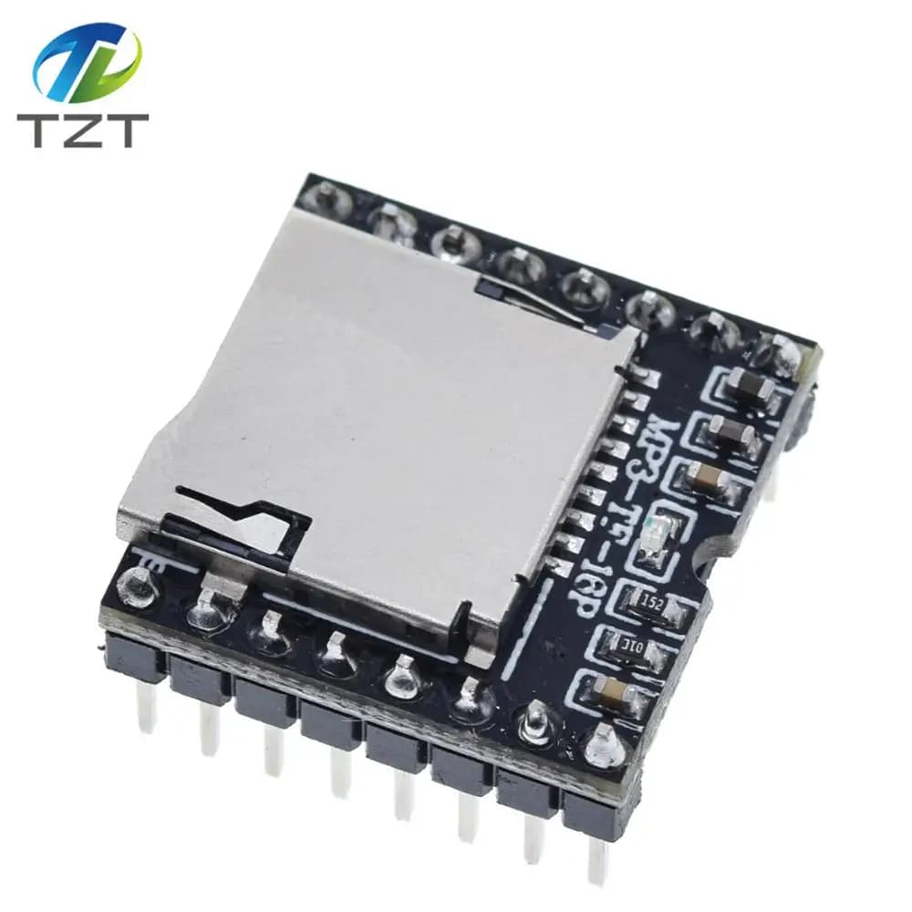 1/3/5PCS DFPlayer Mini Lettore MP3 Modulo MP3 Scheda di decodifica vocale che supporta la scheda TF U-Disk IO/Porta seriale/AD per arduino Kit fai da te