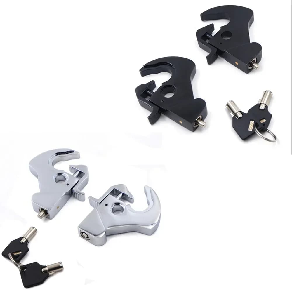 Kit chiusura a scatto staccabile per portapacchi Harley Touring Sissy Bar 1984-2024 Parti motore cromate