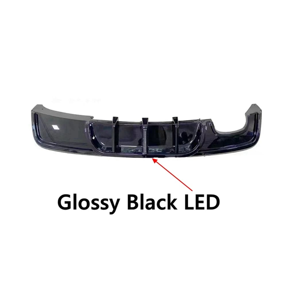 Diffusore Posteriore per BMW E82 M 2011-2017, Spoiler per Paraurti Posteriore Serie 1, Nero Lucido in ABS