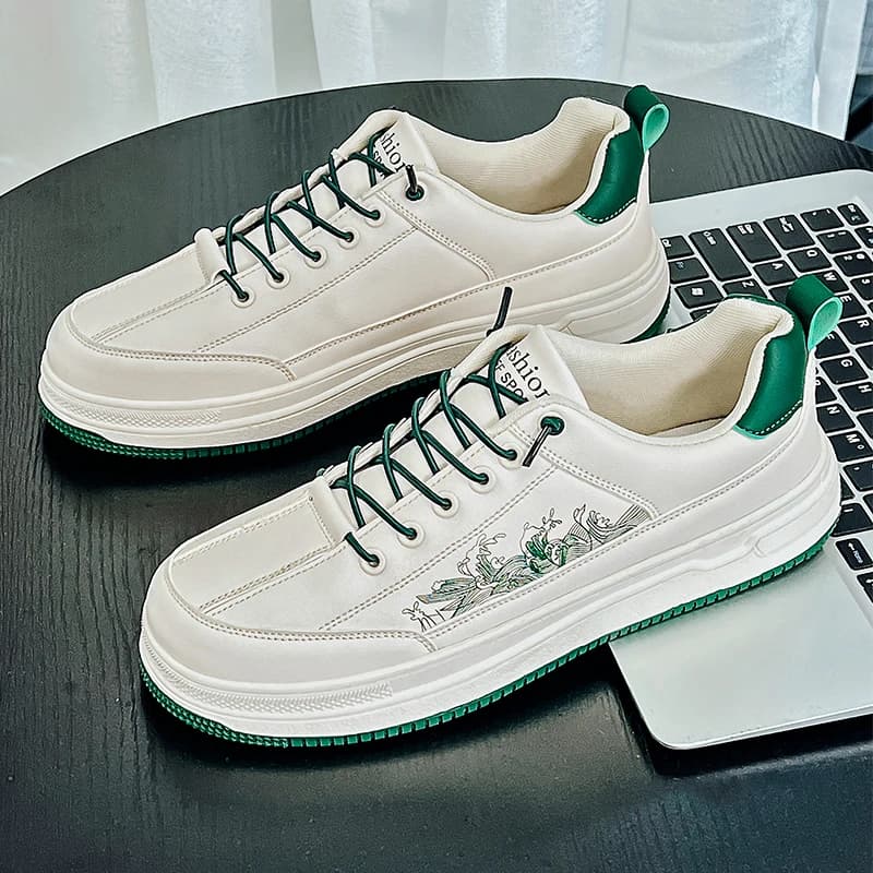 Scarpe Casual da Uomo con Piattaforma, Sneakers Traspiranti in Mesh con Fascia Elastica, Scarpe Sportive Estive per Outdoor, Citywalk, Corsa e Guida