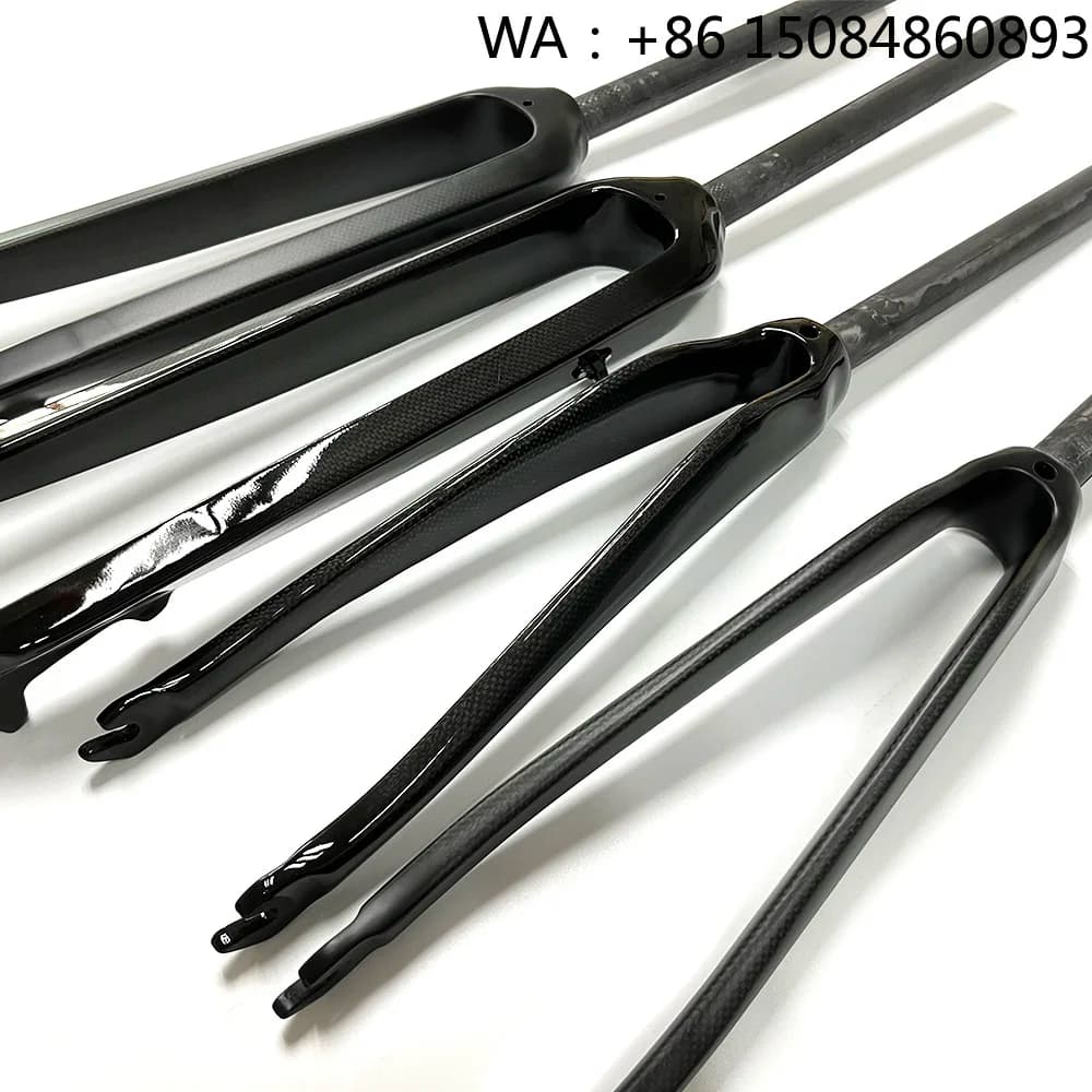 700C Size Full Carbon Road Bike Front Fork Ultralight Rigid Suspension MTB Bicycle Front Wheel Support Replacement Cycling Parts