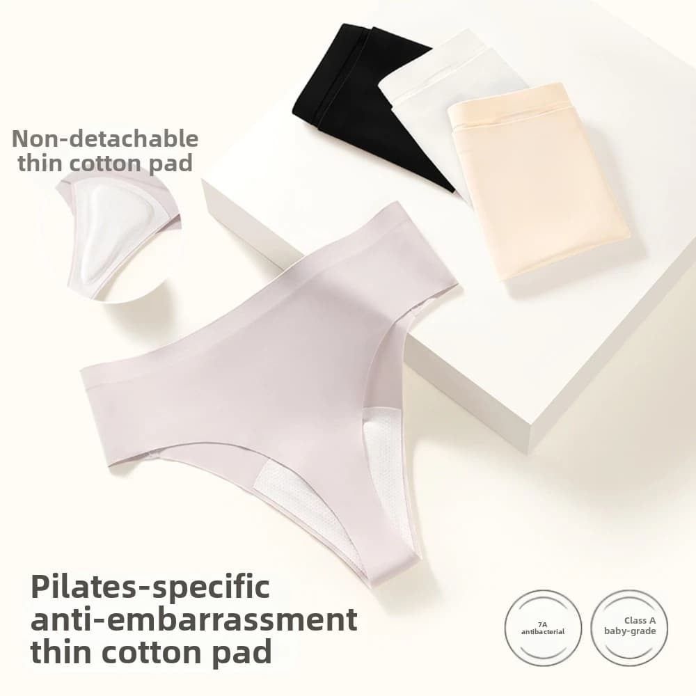 Slip Senza Cuciture Anti-imbarazzo, Mutandine Sportive in Cotone per Yoga, Slip Modellanti per Fianchi, Biancheria Intima Invisibile per Fitness