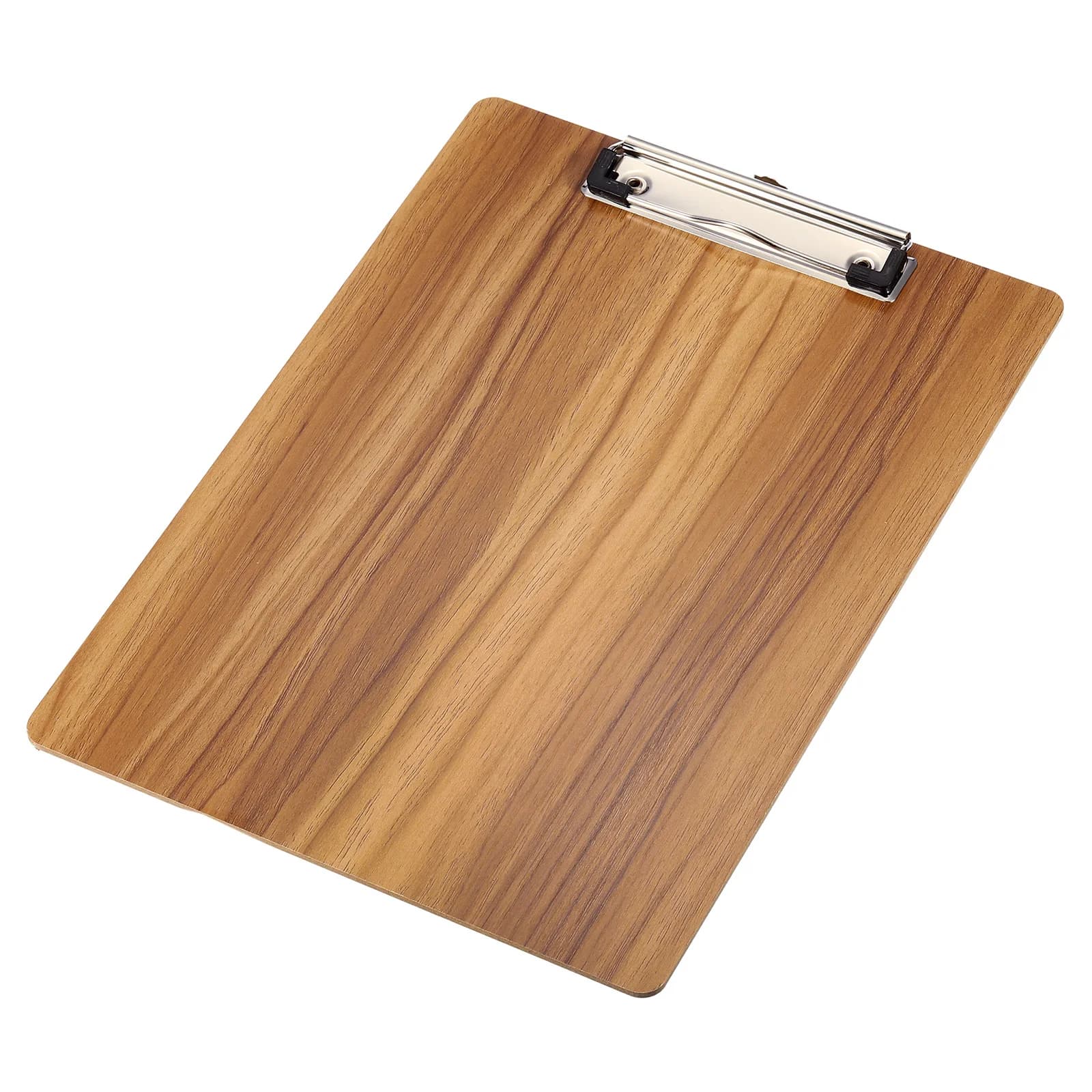 Portablocco Pannello rigido con clip a basso profilo Formato lettera A4 Porta cartelle in legno Portablocco Materiale scolastico Cancelleria per ufficio