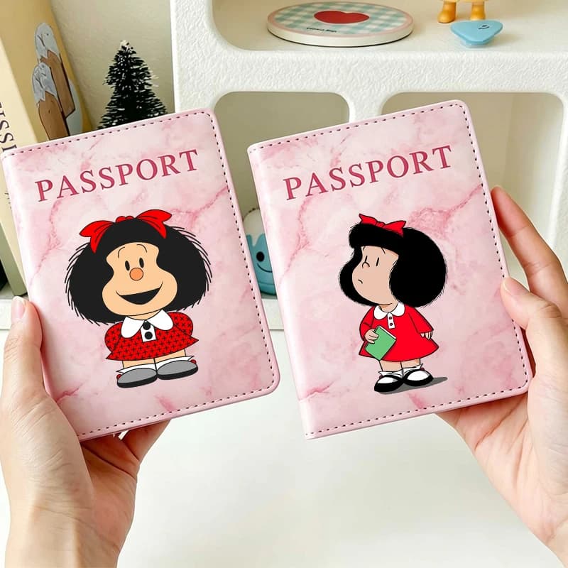 Porta Passaporto MAFALDA per Accessori da Viaggio, Custodia per Passaporto, Porta Documenti da Viaggio, Regalo 2026