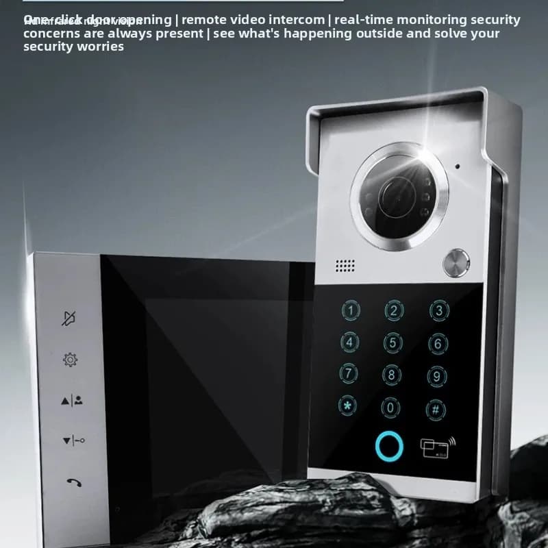 KOB Video Doorbell Home Wired Building Intercom, Villa High-definition Intelligent Night Vision Electronic Access Control System