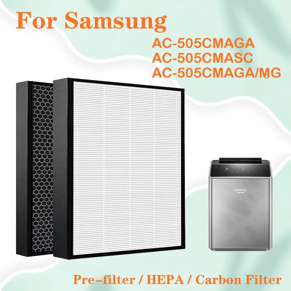 Filtro di Ricambio per Purificatore d'Aria Samsung AC-505CMAGA AC-505CMASC AC-505CMAGA/MG, CFX-2HMA CFX-2DMA, Filtro Hepa e Carbonio
