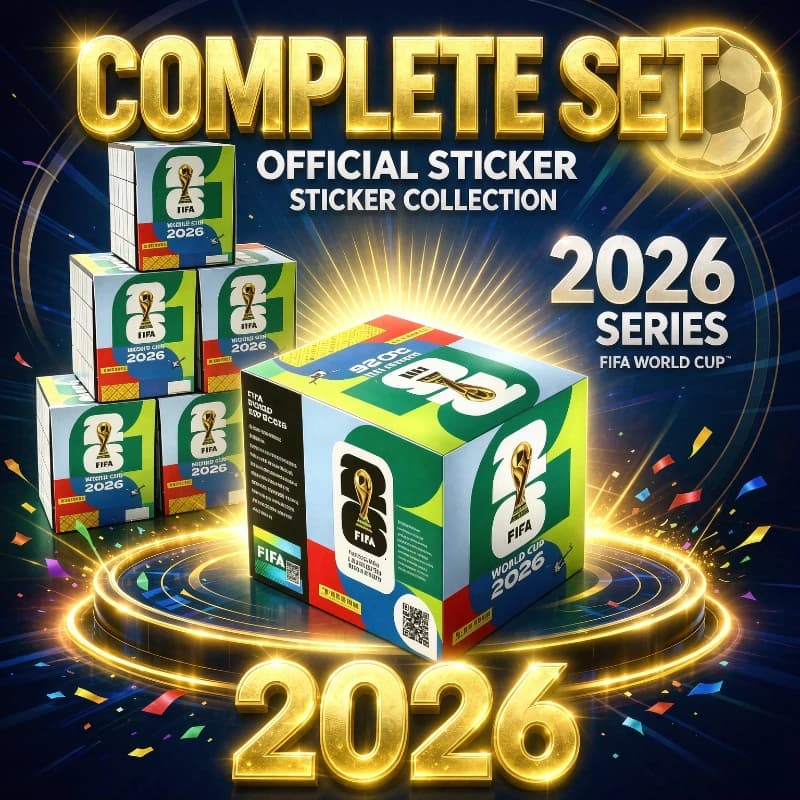 Panini 2026 FIFA World Cup Qatar Full Box Stickers Official Licensed Soccer Collectible Album Gift for Football Fans Collectors