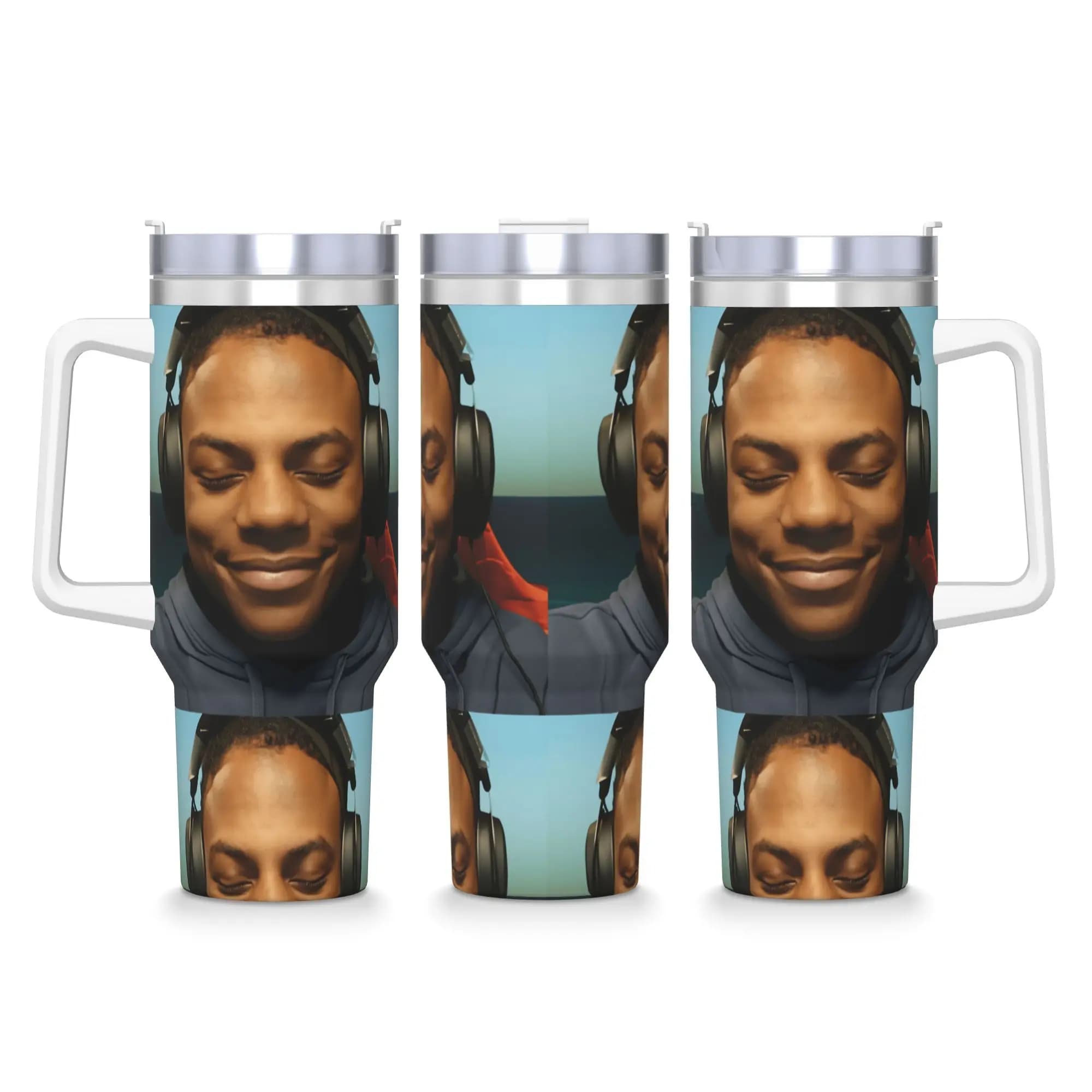 Tumbler in Acciaio Inox IShowSpeed con Memes, Tazza Termica da Viaggio con Cannuccia e Coperchio, Grande Tazza per Auto, Bottiglia per Bevande Calde