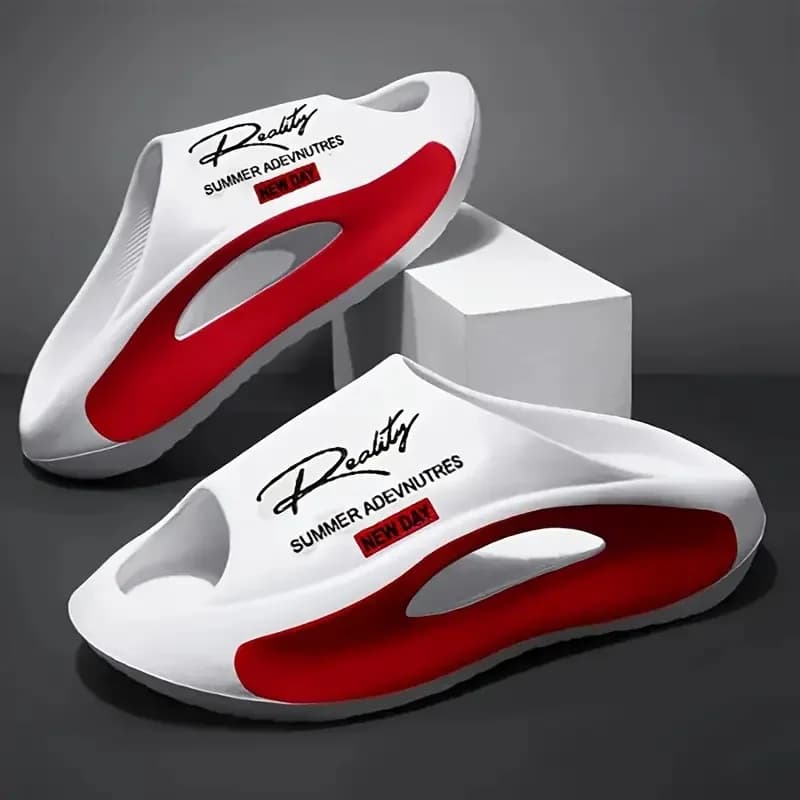 Ciabatte unisex casual per tutte le stagioni, sandali comodi da casa per donna, scarpe traspiranti slip-on per donna e uomo