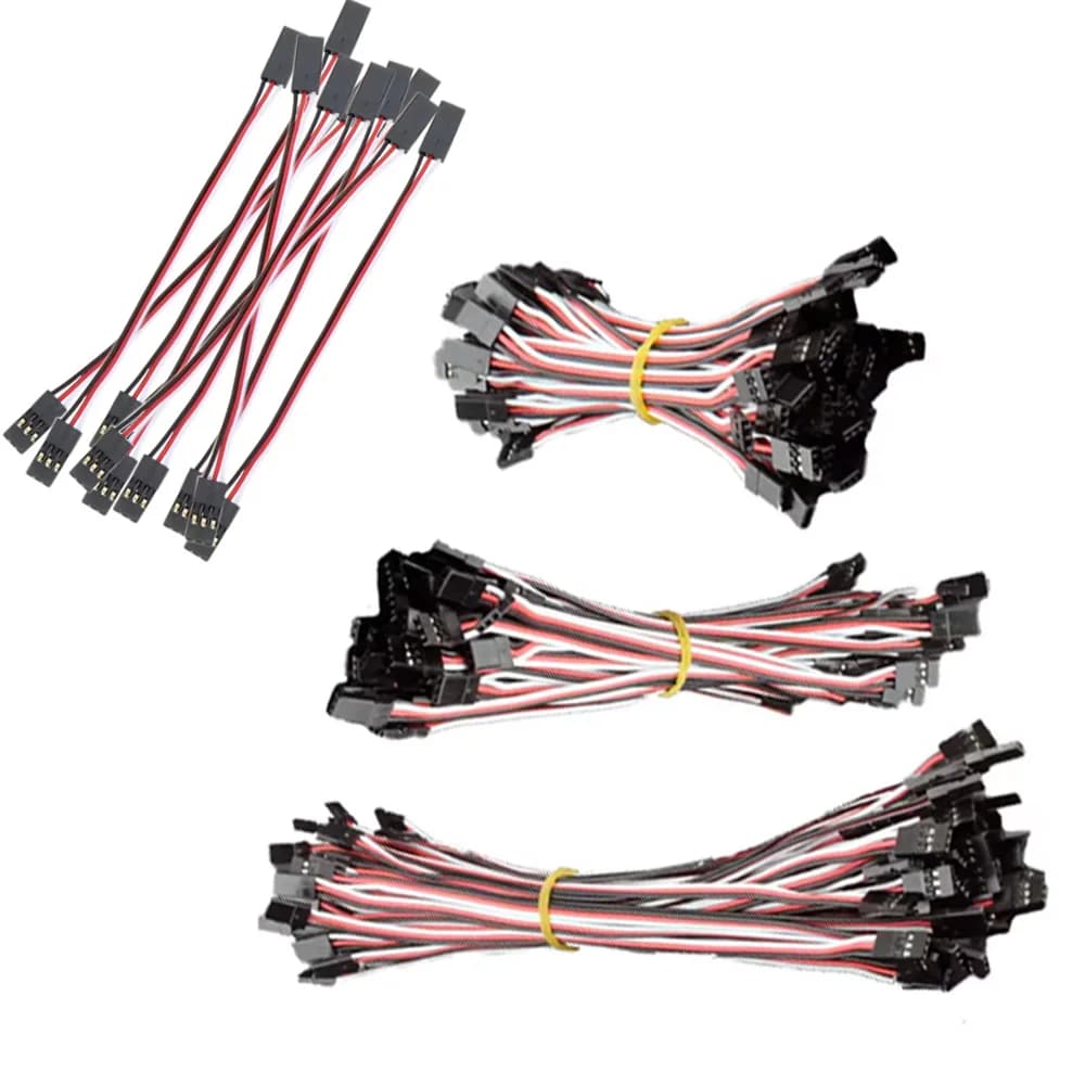 10 Pz 10 cm 15 cm 30 cm Maschio A Maschio JR Spina Servo Cavo di Prolunga Per KK MK MWC APM Controllore di Volo RC Elicottero