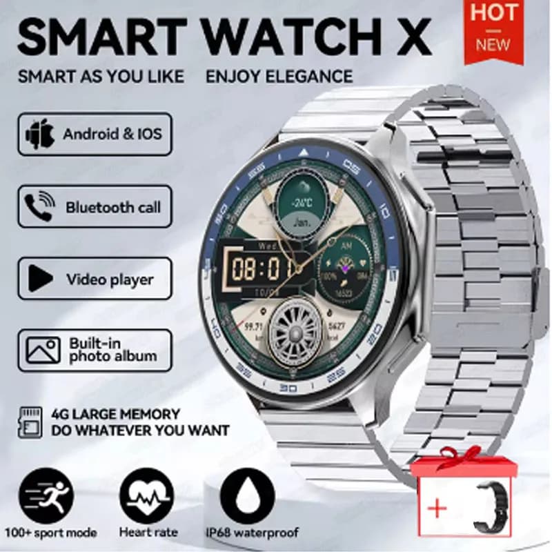 Nuovo smartwatch con frequenza cardiaca a grande schermo da 1,43 pollici chiamata BT NFC/IP68 impermeabile per Nokia G400 Motorola ThinkPhone25