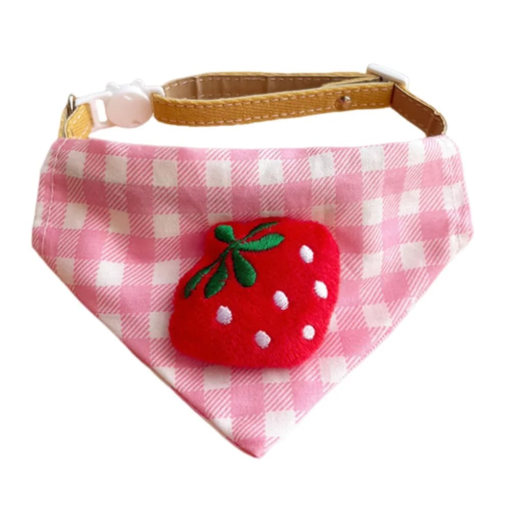 Bavaglino per Cani con Motivo a Quadri alla Moda, Simpatico Bavaglino Triangolare Regolabile per Animali Domestici, Accessori per Cani, Sciarpa per Cani