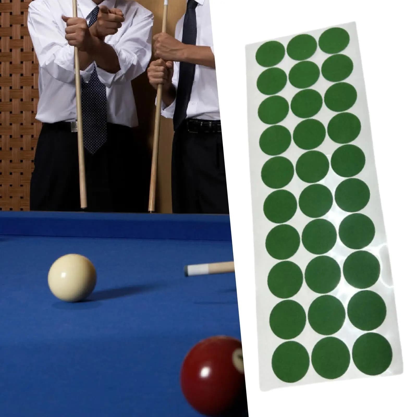 Cloth Billiard Spots Stickers Repair Patch Pool Table Accessory Point Markers for Cue Practice and Durability