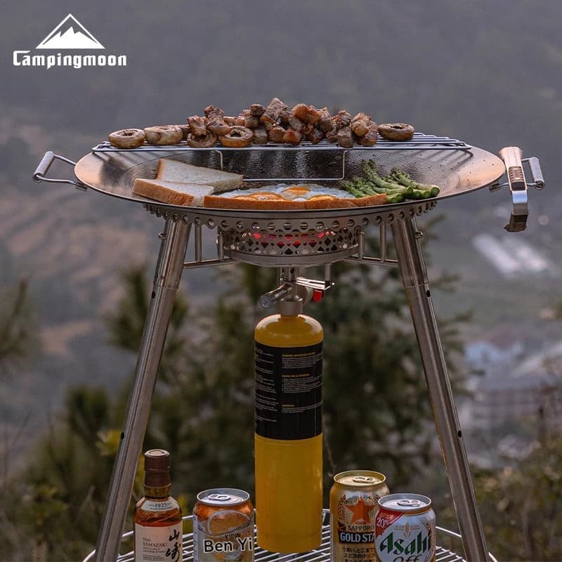 PG-4 Scott propane stove camping large diameter windproof stove head portable high-power gas stove