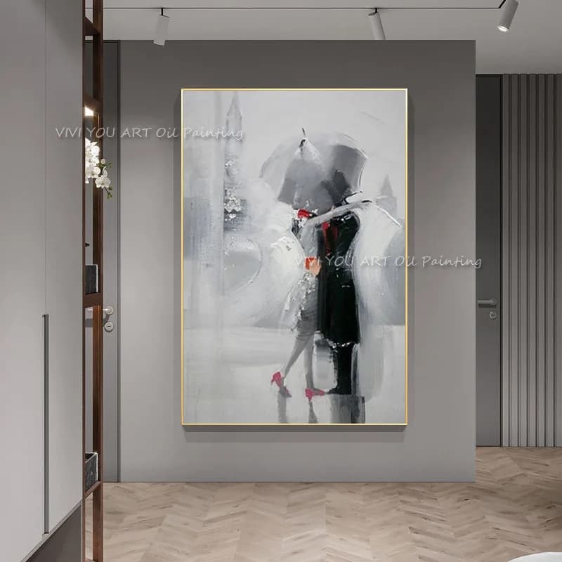New Arrival: Oil Painting Abstract 100% Made to Hand on Canvas, Portrait of Man and Woman, Wall Panels for Home Furniture, Room Decoration, Without Frame