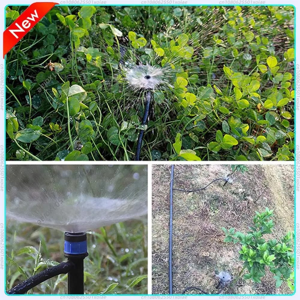 10-100 Pezzi Ugello Micro-Irrigazione a 360 Gradi con Connettore a Spina da 1/4'' (4/7mm) per Tubo, Irrigatore per Giardino e Serra