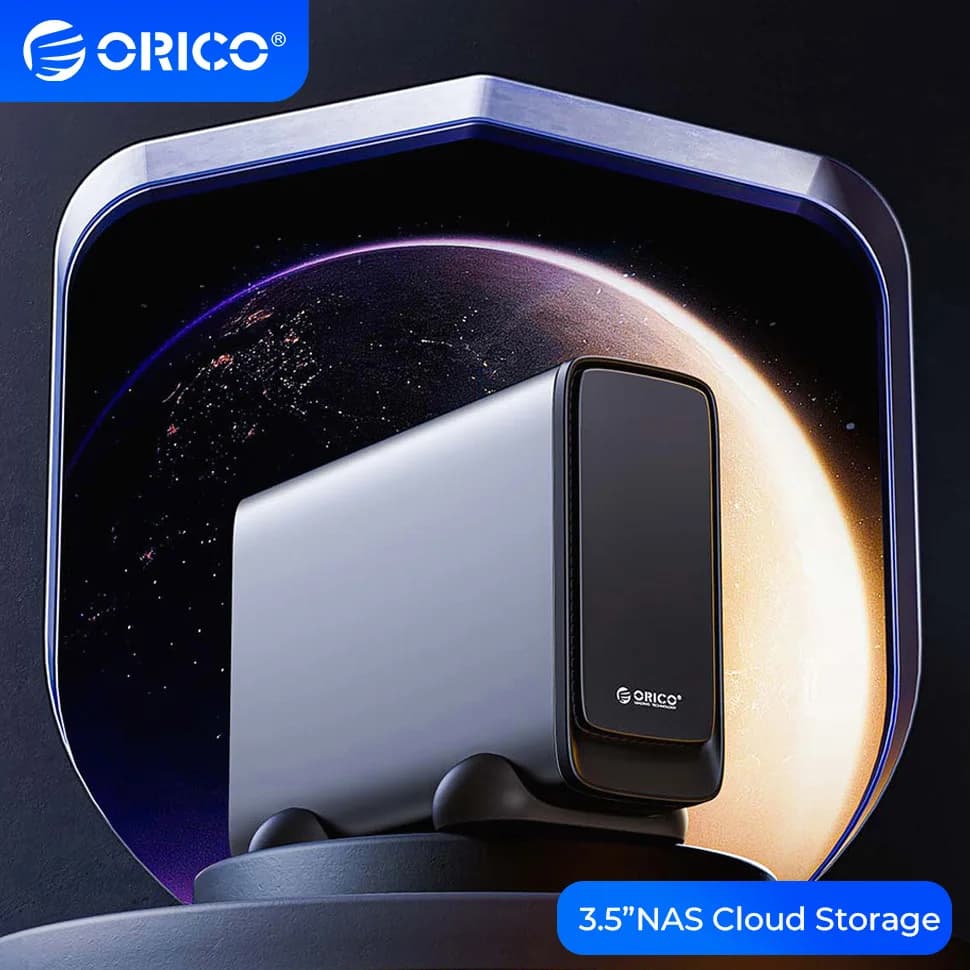 NAS Server privato Rete attaccata Cloud Home Storage Custodia per disco rigido esterno di tipo C Custodia per HDD SSD SATA da 2,5/3,5 pollici