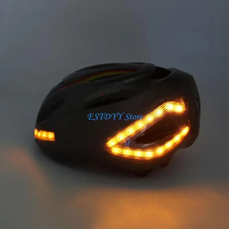 G6DE Uomo Donna Unisex per Casco da Bici Intelligente con Segnale Sterzo Wireless Manubrio Telecomando USB Ricaricabile Guida