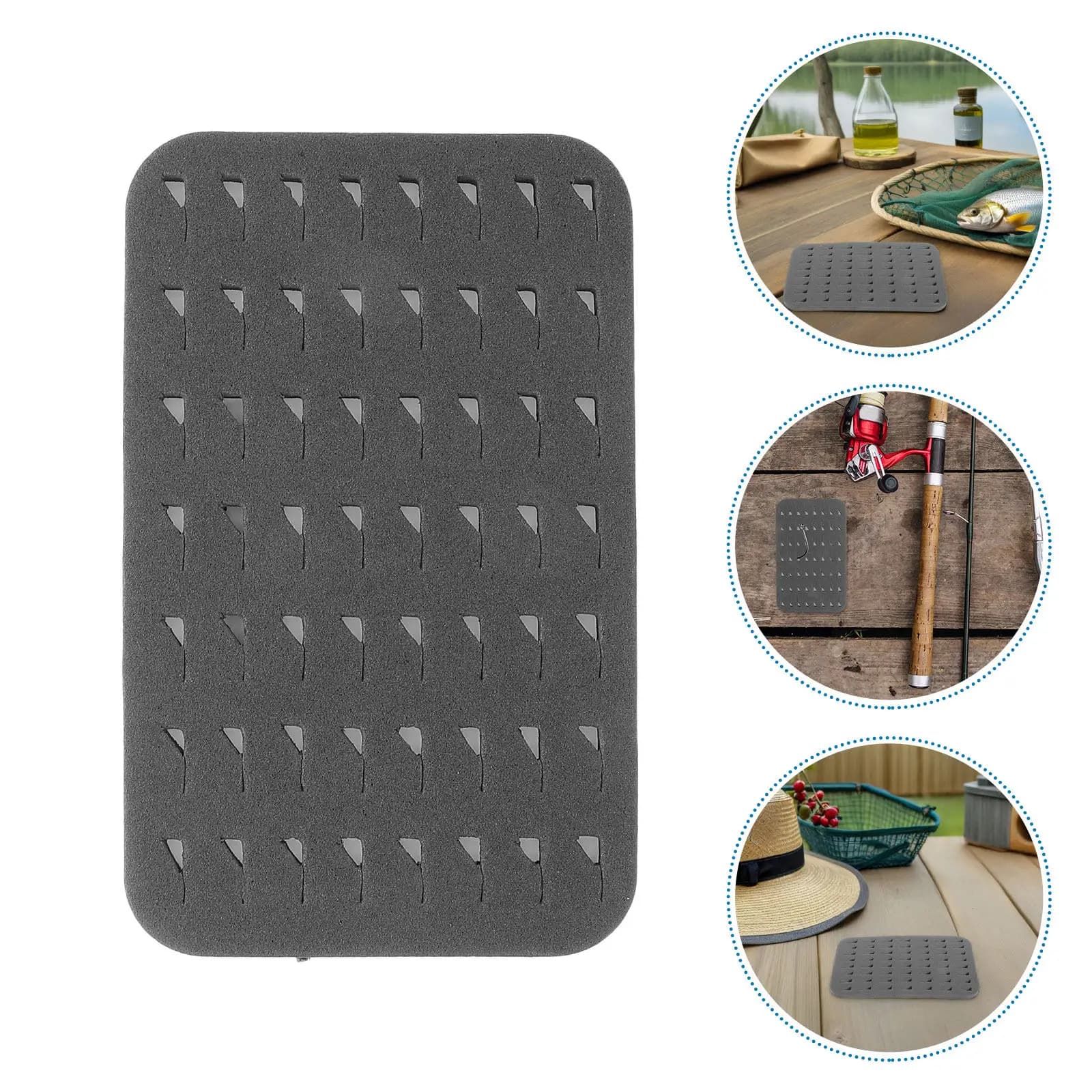 2 Pezzi Organizzatore Premium in Schiuma Morbida per Mosche, Contenitore Portatile Compatto per Attrezzatura da Pesca, Inserti per Scatole Porta Ami da Pesca, per Ami, Esche e Pesca a Mosca