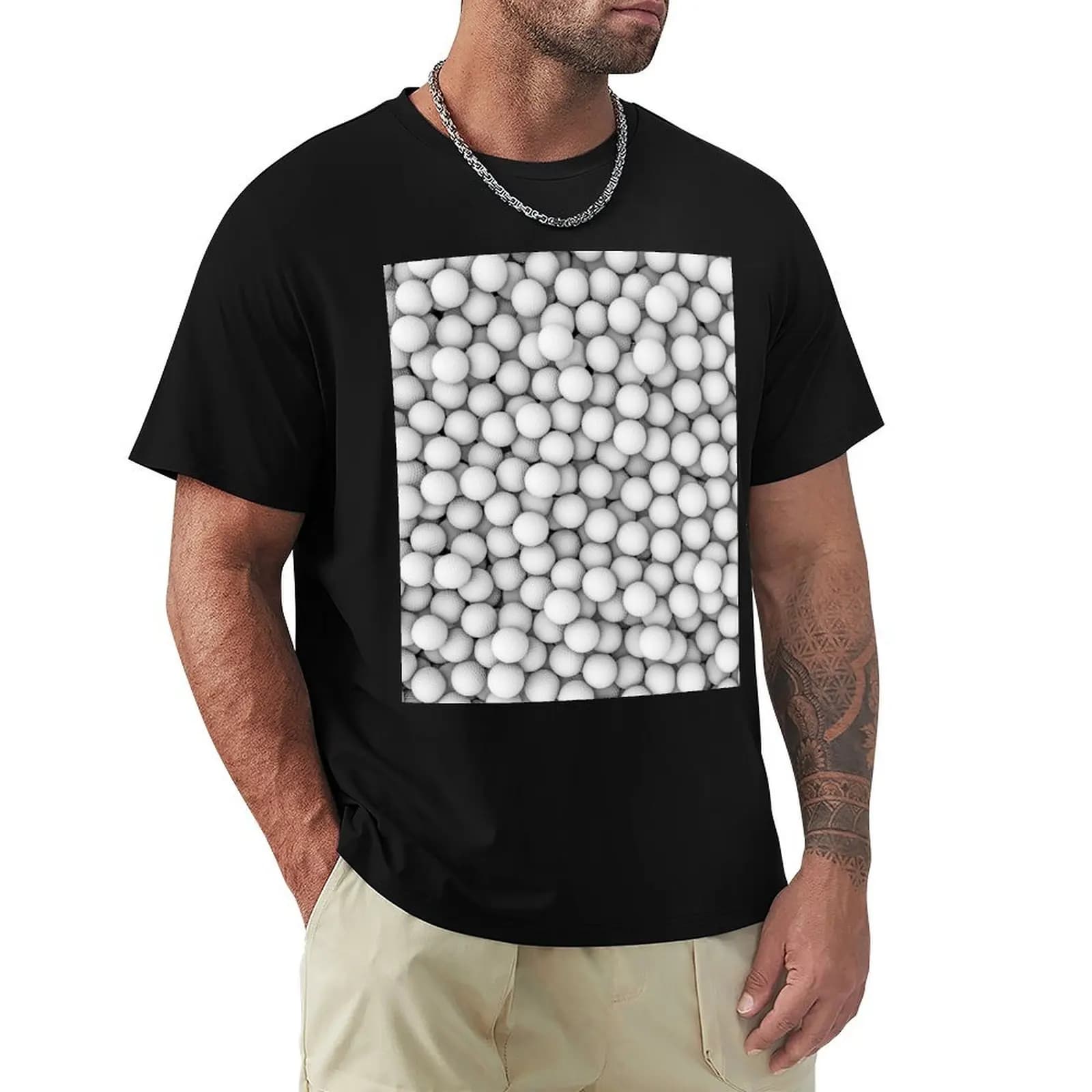 Golf balls T-Shirt Casual Loose Fit Summer Tee Shirt