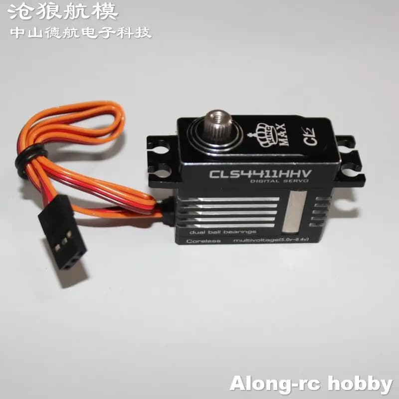 Kingmax 43g CLS4411HHV 11kg.cm Servo digitale con ingranaggi in metallo Custodia CNC completa ad alta tensione per elicottero classe RC 500 o aereo 70E