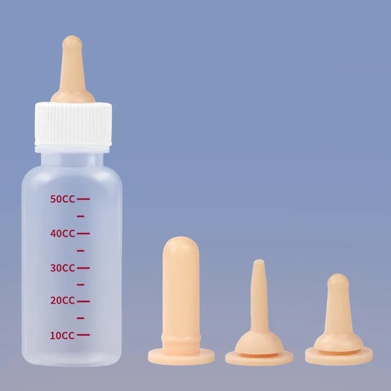 1pc Pet Alimentazione Tettarelle da biberon Mini Gatto Silicone Alimentazione Ciuccio Per Neonato Gattini Cucciolo Piccoli Animali Pet Alimentazione Tettarelle da biberon