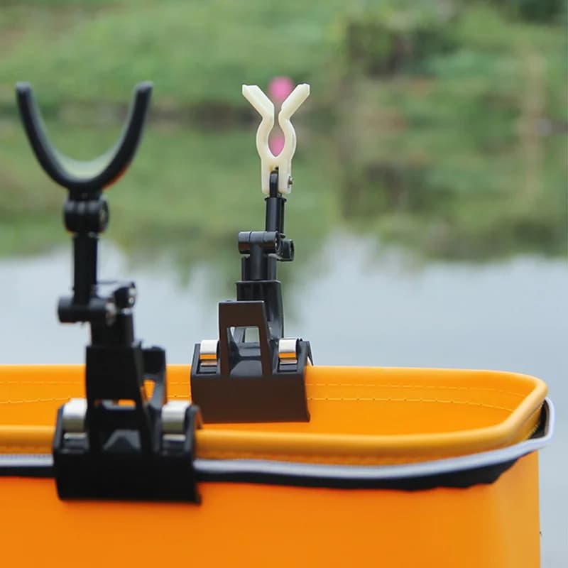 Fishing Bracket Bridge Zattera Fishing Rod Cream Clip-On Anti-slip Reinforced Rod Bracket Rear Fishing Accessories