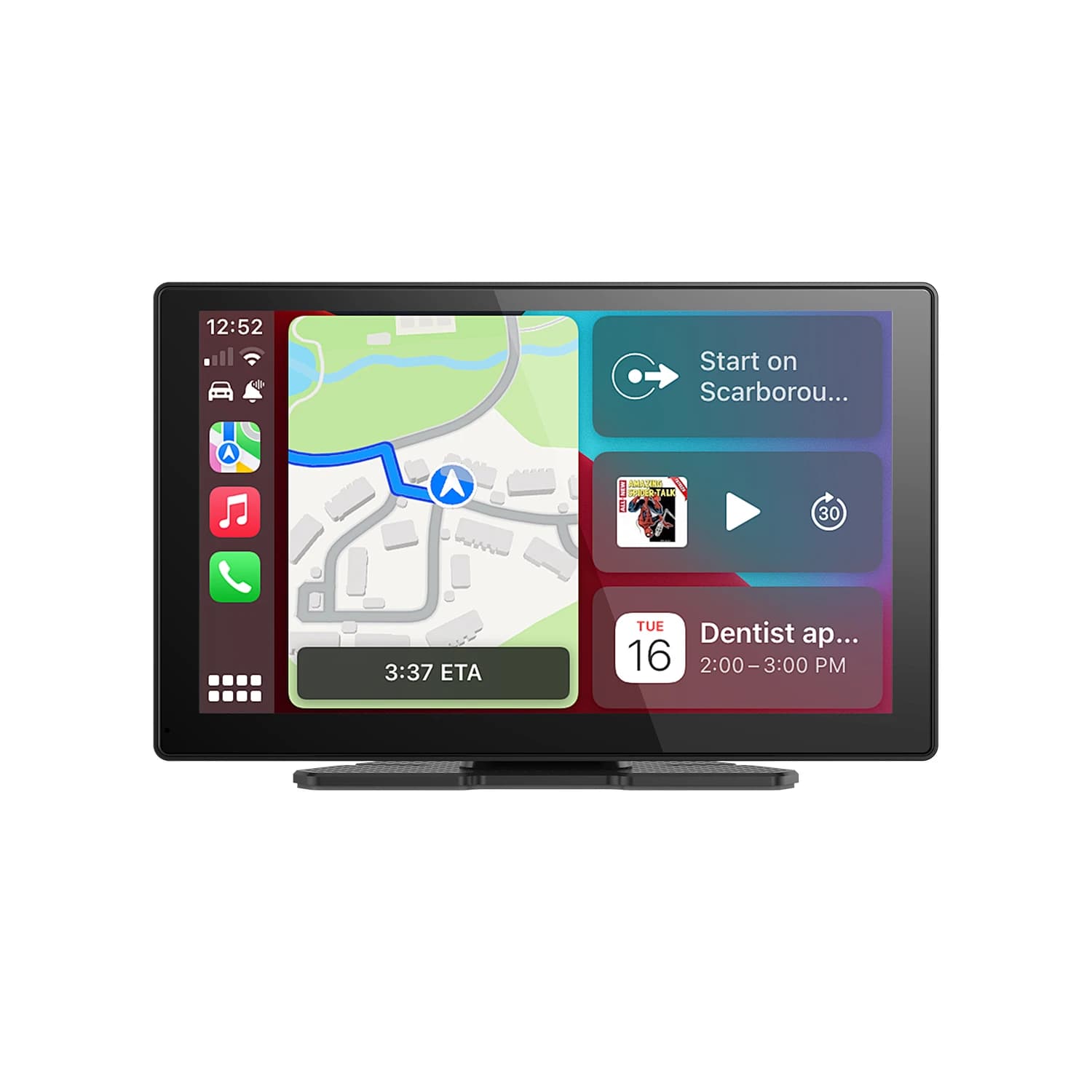 9 Inch Carplay Smart Screen Display Wireless Carplay Android Auto Car Stereo Dashboard Media Player AUX Audio 256G Micro SD Card