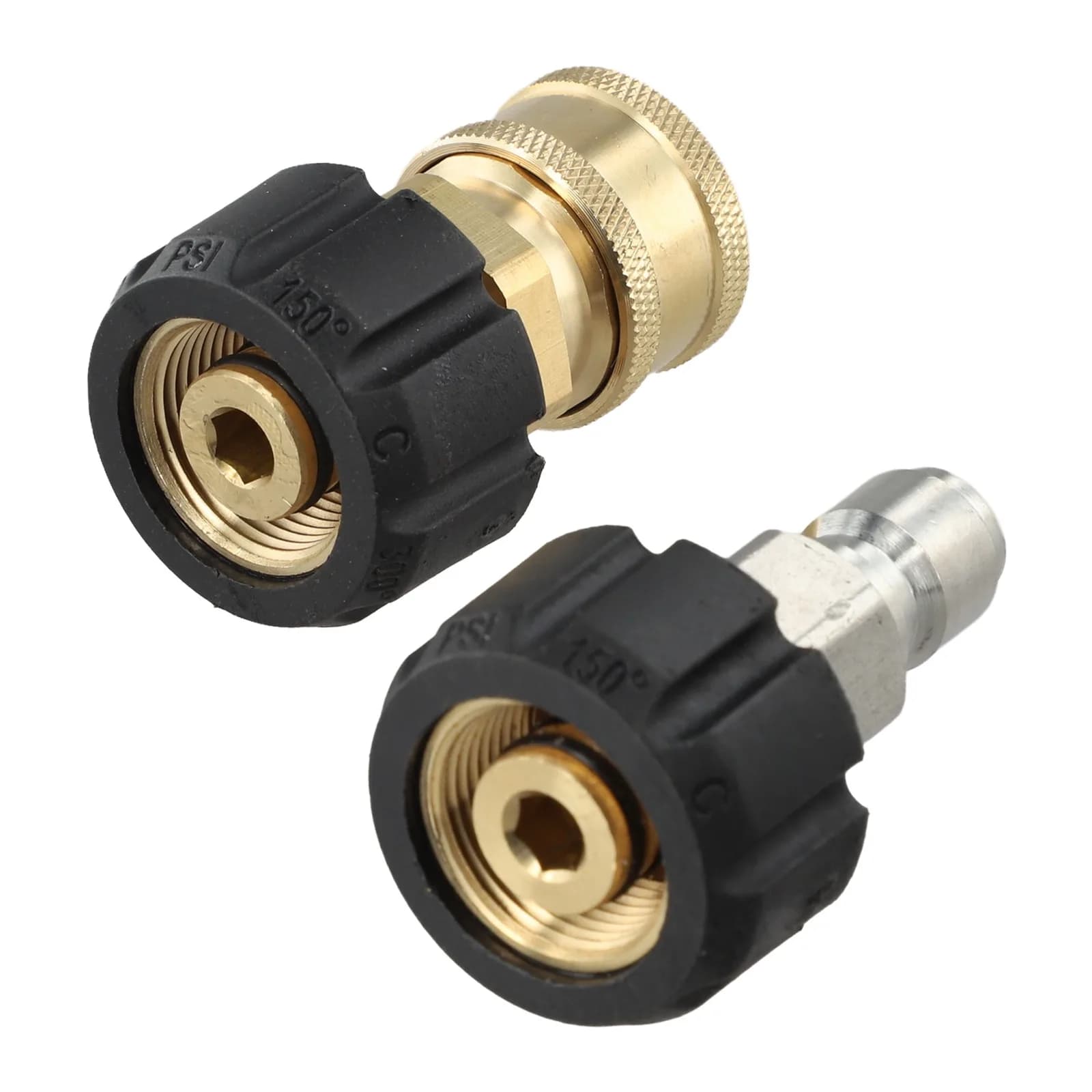 2PCS 1/4-Pollici Set M22-14 Core Idropulitrice Collegamento Rapido Raccordo Idropulitrice Adattatore Tubo Flessibile Rondella Connettore A Sgancio Rapido