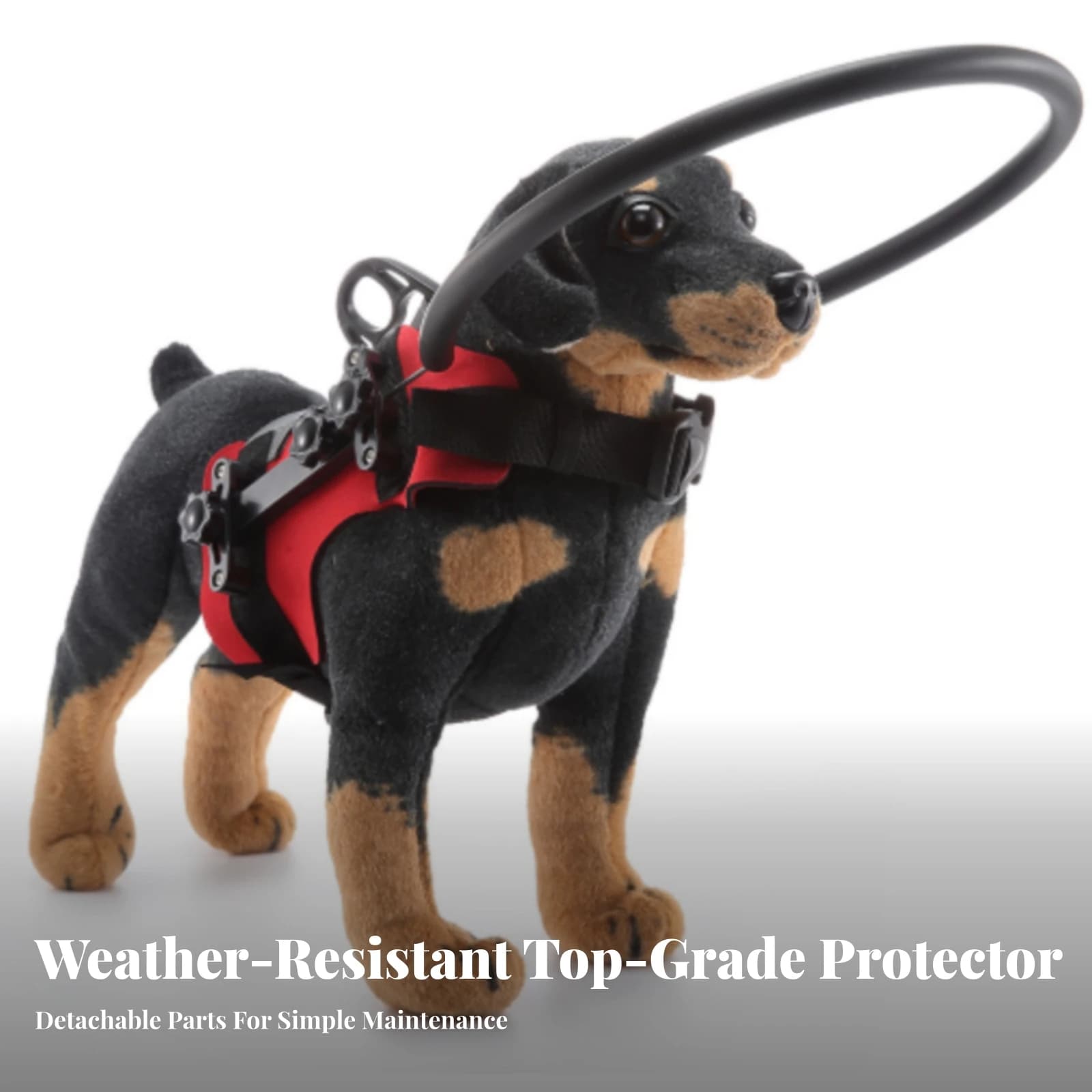 Dog Harness with Bumper Collar Lightweight Blind Dog Guard Harness Padded Pet Gear Soft for Visually Impaired Pets