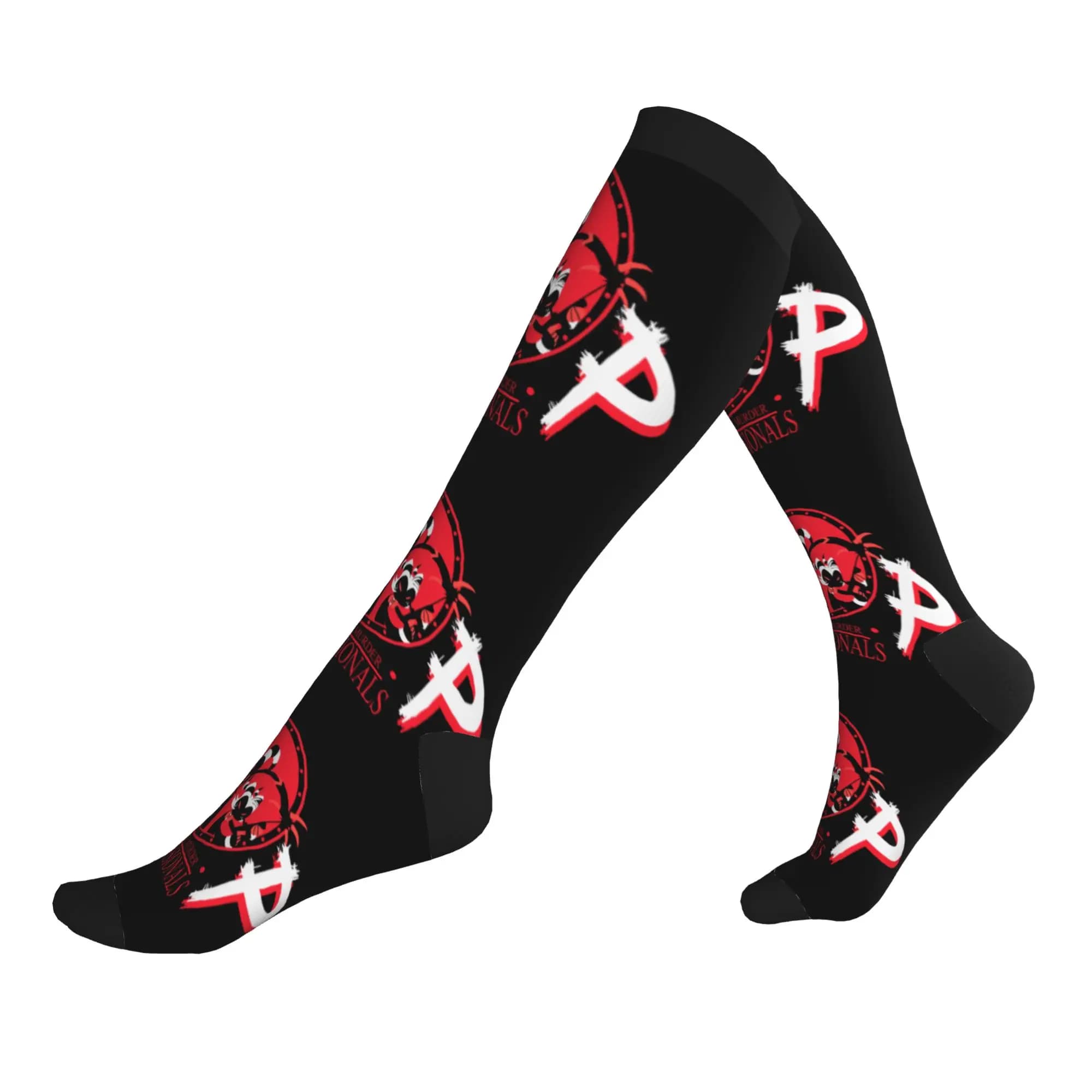Helluva Boss Animated Musical Film Mens Sports Compression Socks Unisex Funny Spring Summer Autumn Winter Dress Socks