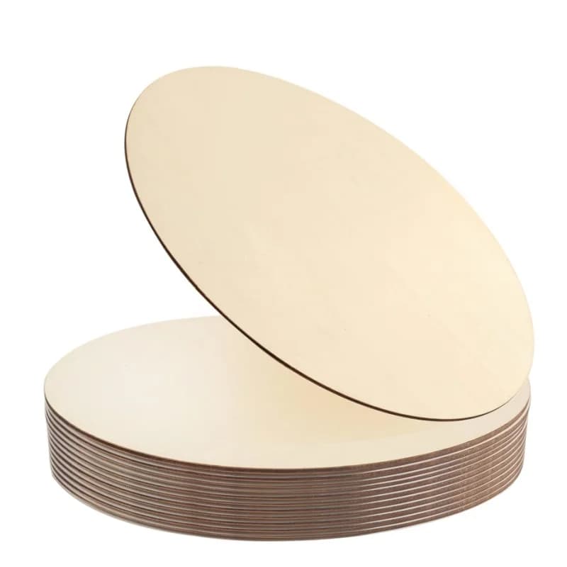 15-30 cm rotondi di legno vuoti non finiti fetta ritagli di legno per artigianato fai da te, appendiabiti, cartello, combustione del legno, pittura, Natale