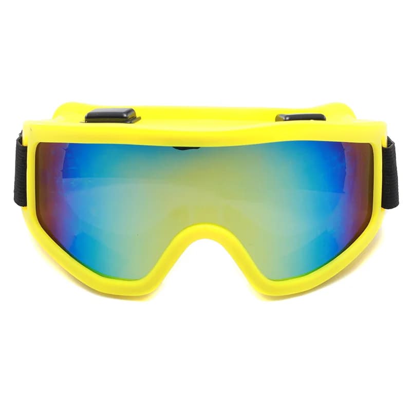 Escursionismo Sci Occhiali anti-luce monopezzo Antivento Ciclismo Sport all'aria aperta Maschera da sci antiappannamento invernale Occhiali tattici fuoristrada
