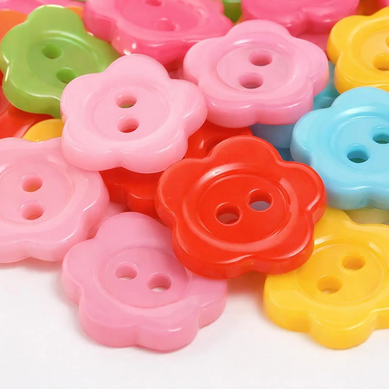 Sewing Button Craft Supplies Colorful Mini Buttons Plastic Fasteners for Scrapbooking and Card Embellishments