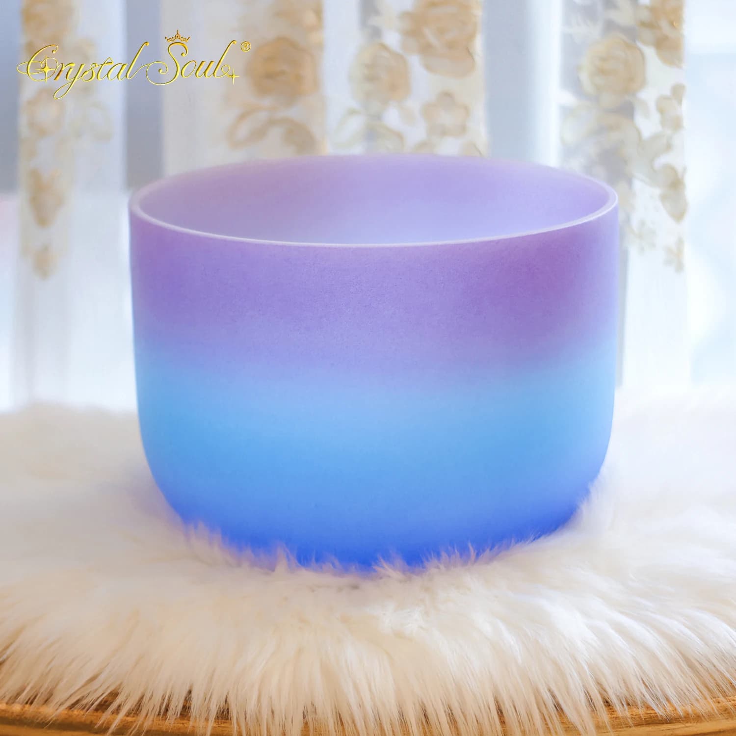 NEW2026Exclusive Design Three Layer Gradient Frosted Crystal Singing Bowl alchemy crystal singing bowl crystals